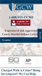 Mobile Screenshot of militarylawyer-defense.com