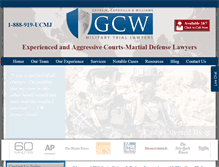 Tablet Screenshot of militarylawyer-defense.com
